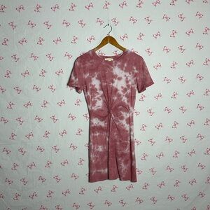 Stylish Tie-Dye Dress in Pink